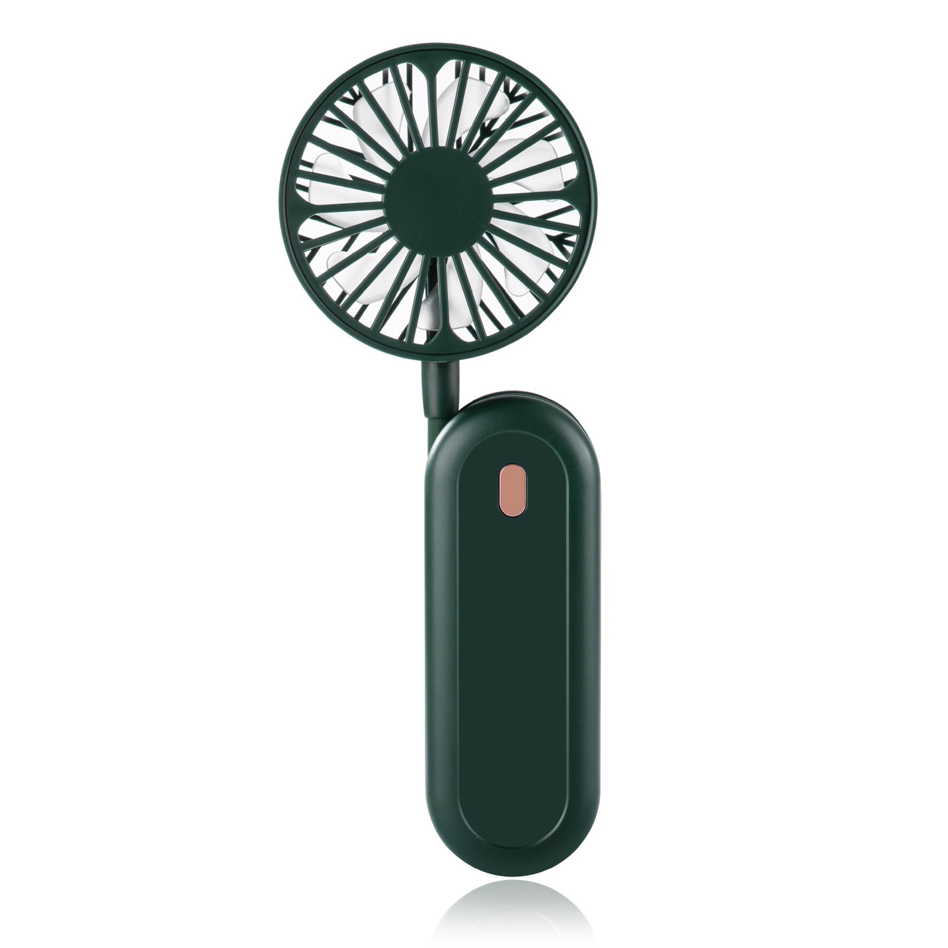 

Portable Rechargeable Foldable Neck Fan for Home and Outdoor Use 185*70*30mm темно-зелений колір