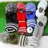 3pcs Protective Golf Club Headcover Soft Durability Universals Golf Club Cover for Drivers Soft Inner Lining