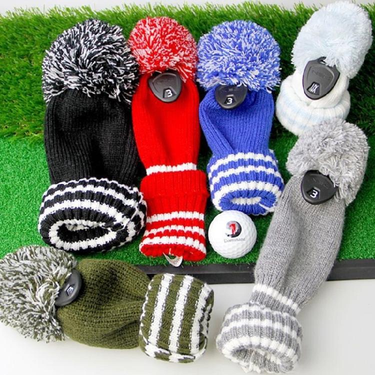 3pcs Protective Golf Club Headcover Soft Durability Universals Golf Club Cover for Drivers Soft Inner Lining