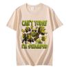 Cant Today Im Swamped Funny Shrek Meme Graphic T Shirts Unisex Women Fashion Cartoon Tshirts Summer 100cotton Oversized Tshirt