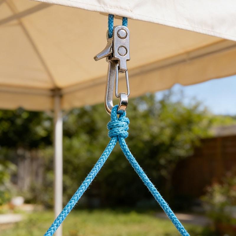 

Lock Buckle Rope With Roller Tensioner 2 Roll Cord 6 Hooks Heavy-Duty Umbrella Cord Adjusters Quick Adjust Cam Technology one size