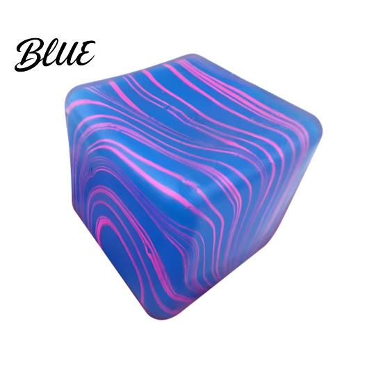 Slow Rebound Stress Cube Flow Texture Toy Anxiety Relief Squeeze Sensory Home Office Relaxation TPR Decompression Ball Pinch