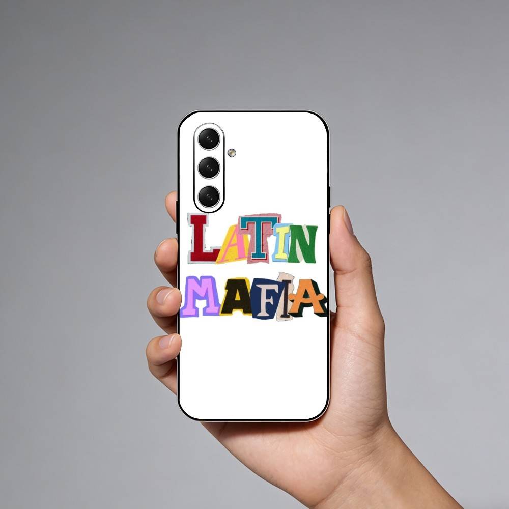 Band L-Latin Mafia Phone Case For Samsung Galaxy A73,21,22,32,71,53,52,51,80,5G Soft Black Cover