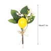 Umělá citronová větvička, všestranná, zářivě žlutá, stonek citronové větvičky pro svatební, večírek, domácí dekorace