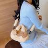 Sac bandoulière pudding désert doux poupée en peluche sac à dos enfant grande capacité avec pendentif peluche sac à bandoulière dessin animé filles