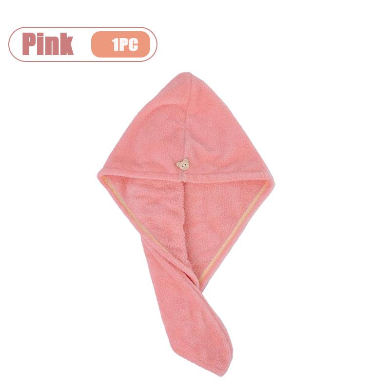 

1-10PCS Womens Hair Drying Turban Coral Velvet Quick Dry Towel Cap Long Hair Shampoo Bathroom Toiletries Wraps Accessories