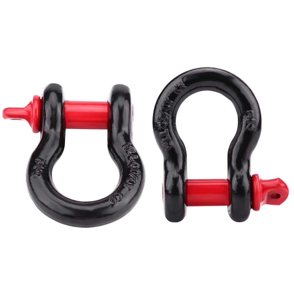 Manilhas Galvanizadas de Alta Resistência D   Capacidade 2T 4.400lbs para Recuperação de Veículos Reboque