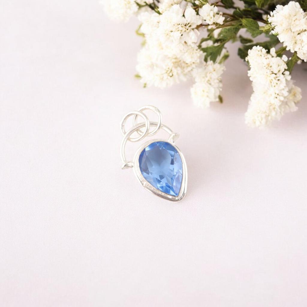 Natural Tanzanite Gemstone 925 Sterling Silver Handmade Jewelry Stylish Pendant PP-56-15