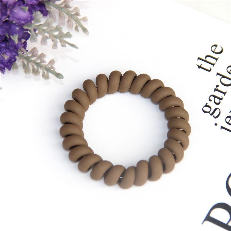 1PC New Frosted Telephone Line Wire Hair Ring Seamless Head Rope Ponytail Hair Ring Elastic Rubber Band Hair Accessories