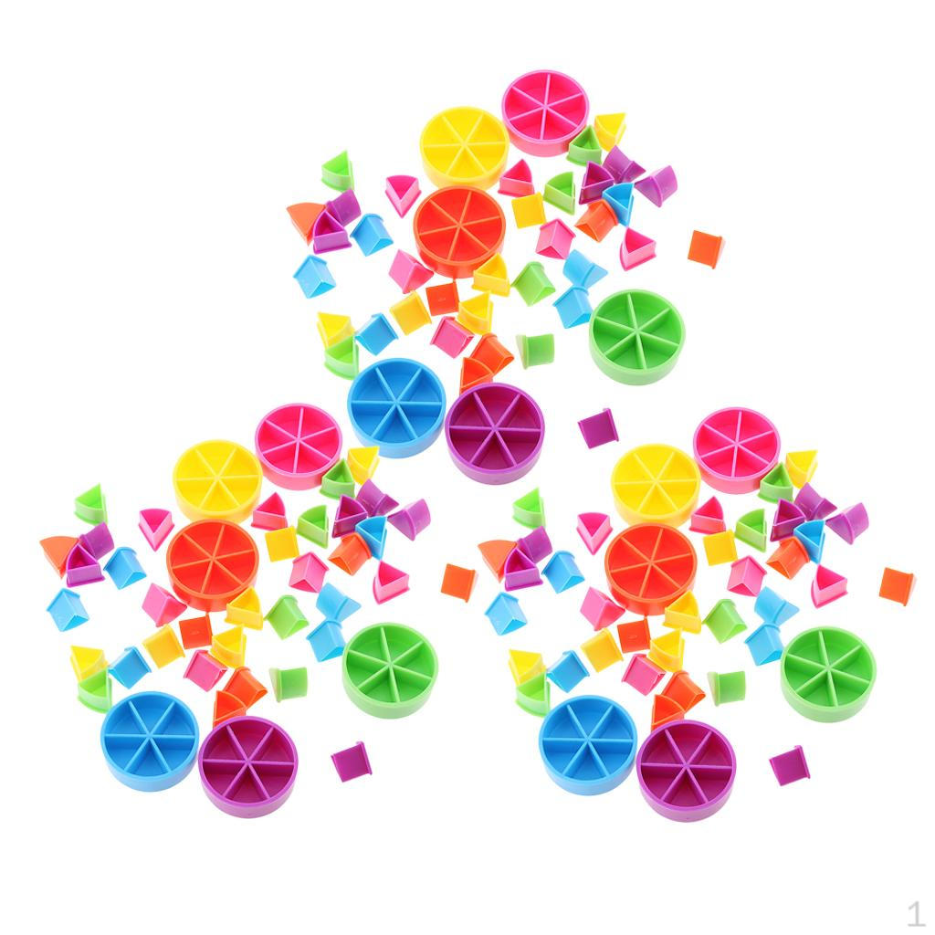 

Набор из 126 штук для частей пирога, обучение математике, дроби, подарок