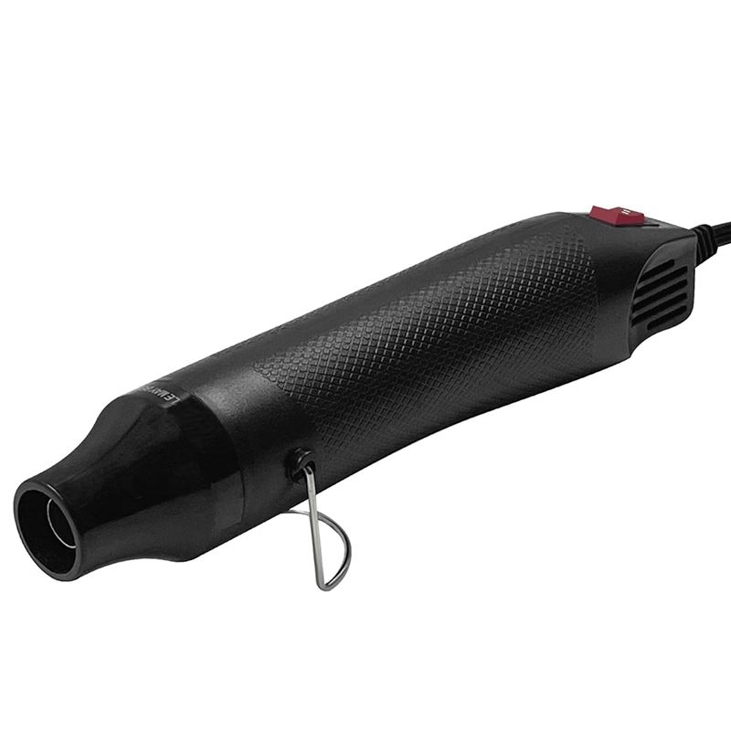 

AEE2-Mini Hot Air Gun Dual Speed Temperature Adjustment Fast Hot Air Gun Handmade Soft Clay Drying Shaping EU Plug чорний