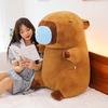 Internet celebrity kapibara snot bear capybara plush toy doll cute funny pull girl soothing doll throw pillow