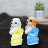 Set (2 Pieces) Dog Miniature Figurines | Decorative Showpiece | Gift for Him/Her, Mother's Day, Home, Bedroom, Living Room,