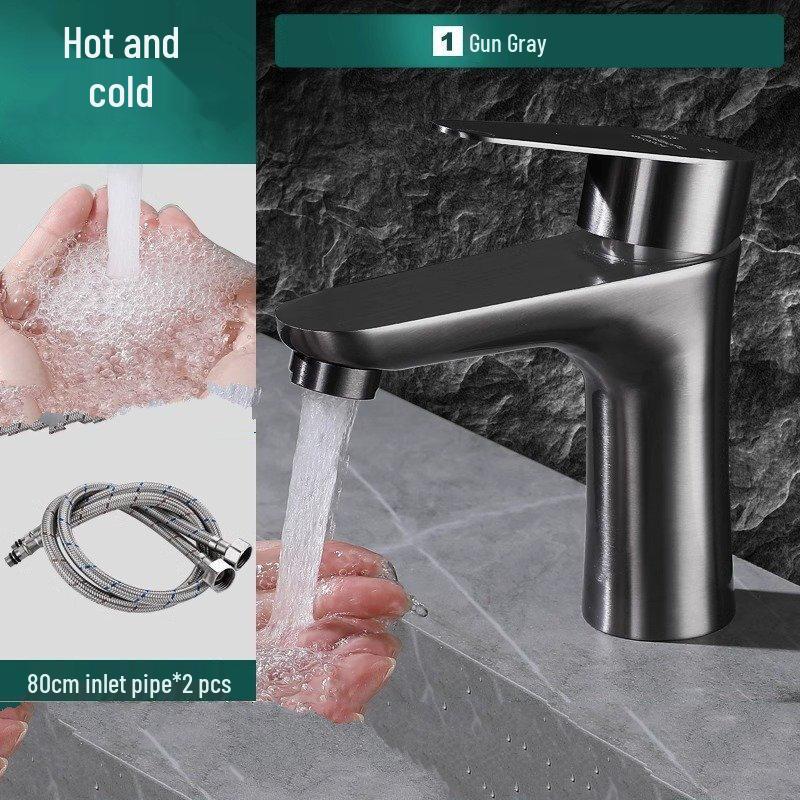 TLXT Stainless Steel Hot & Cold Basin Faucet