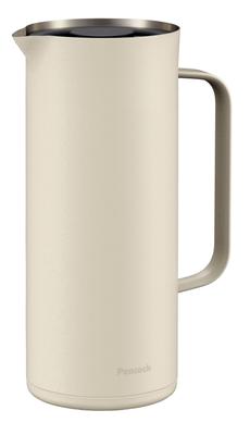 Peacock Thermal Pot 1 Liter Water Server Vacuum Insulated Warm/Cold Wide Mouth 1L Pot Stainless Steel Tabletop Pot White AHW-100 W