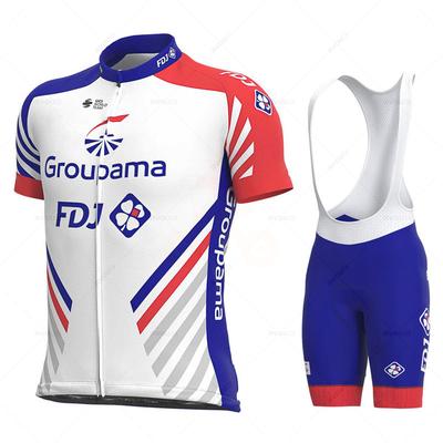 Fdj Team Set Maglia da Ciclismo Abbigliamento Bicicletta MTB Pantaloncini con Bretelle Abbigliamento Bici Uniforme Nuova Estate 2026