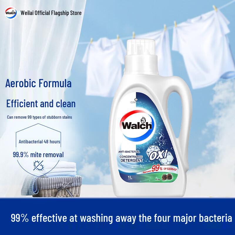 Walch Antibacterial Oxygen Laundry Detergent, Pine Scent
