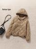 Dames Petite Slank Makkelijk Lichtgewicht Donsjack met Capuchon - 2024 Herfst/Winter Casual Veelzijdig Bovenkleding