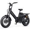 TESWAY X5 AWD Horské Elektrické Kolo 52V60Ah Baterie 1000W*2 Duální Motor Elektrické Kolo 20 Palcové Široké Pneumatiky Terénní E-bike