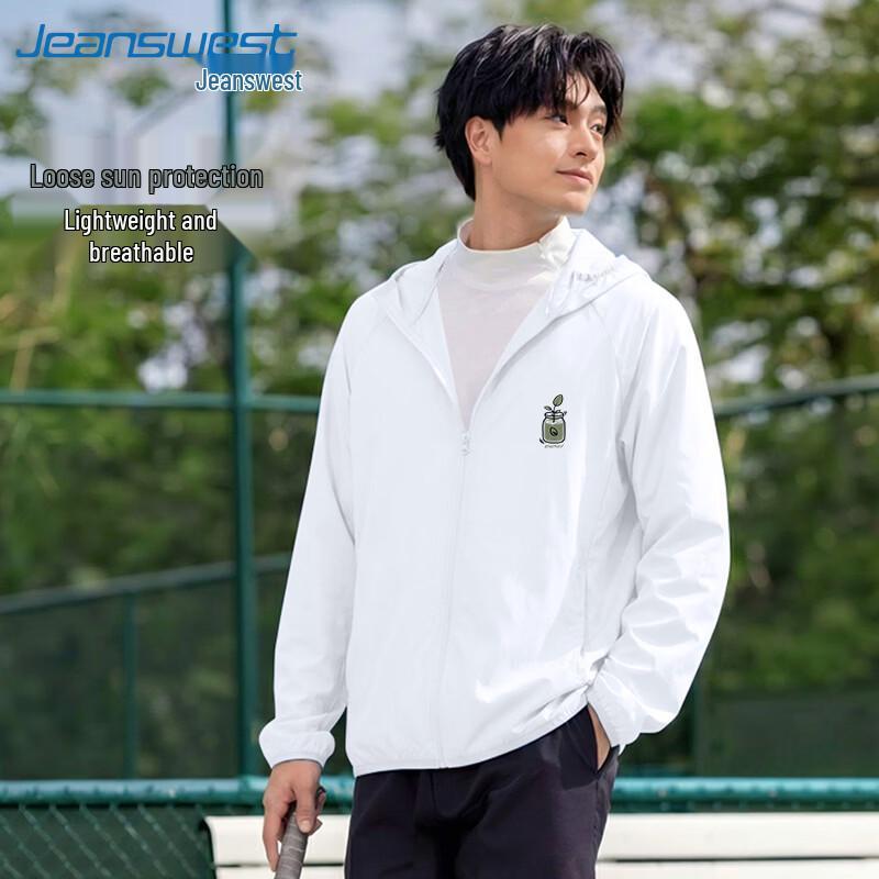 

Jeanswest Men s UPF50+ Ice Silk Sun Protection Hooded Jacket M