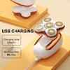 Five-Blade Head Women's Gold Electric Hair Removal Device with Floating USB Rechargeable Portable Wet & Dry Razors
