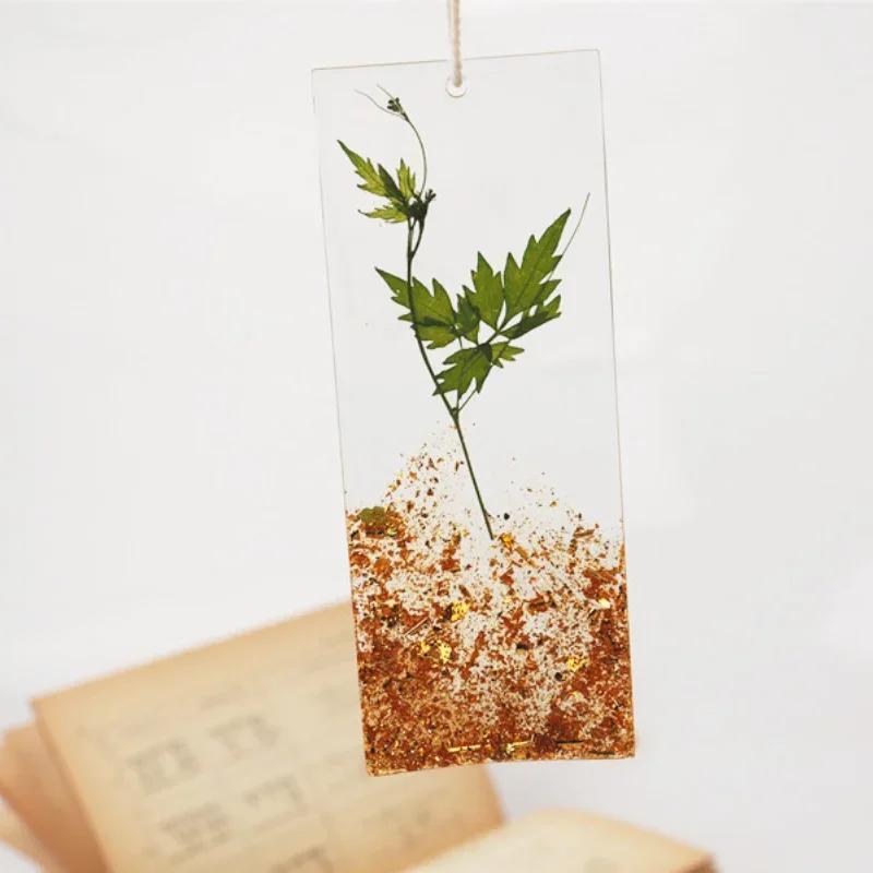 DIY Resin Crystal Epoxy Bookmark Tag Wave Rectangle Bookmark Mirror Silicone Mold for UV Epoxy Casting Mold