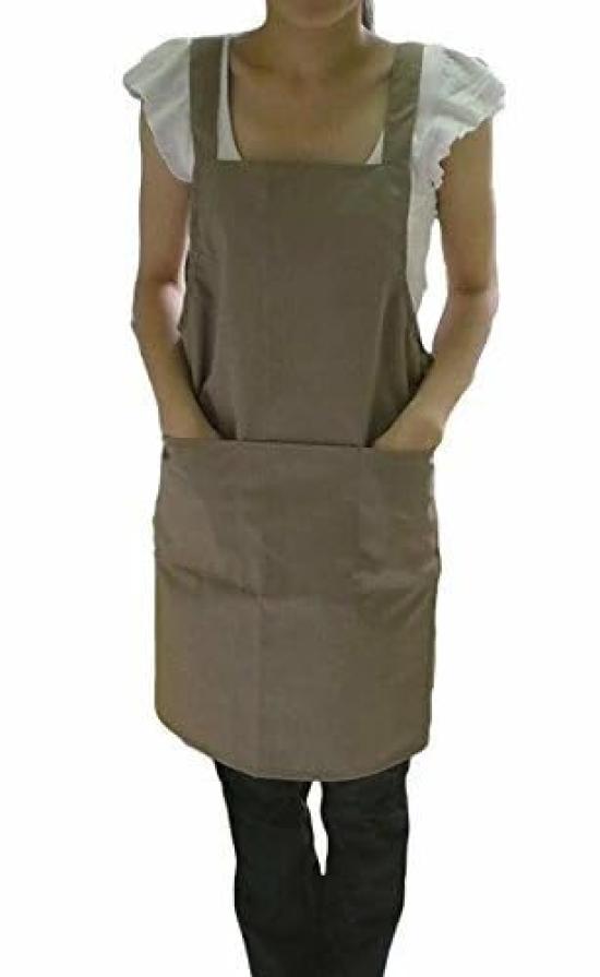 Happy Smiles Lässige Schlichte Schürze, Einheitsgröße, Große Größe zum Kochen, Waschbar, Wasserabweisend, Schmutzabweisend, Unisex, H-Form, Schlicht,