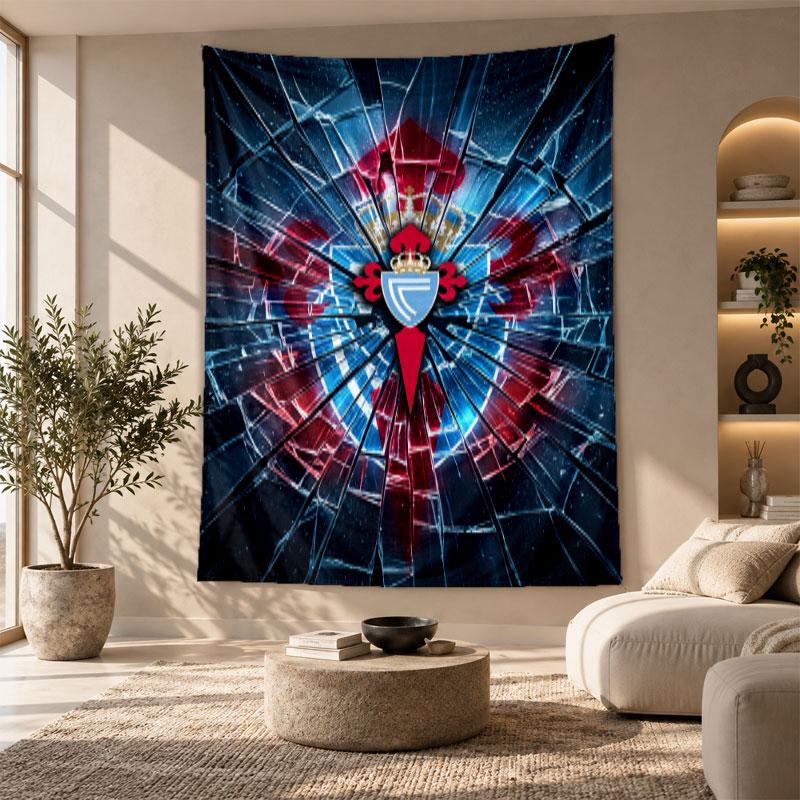 Decorative Tapestry,Celta Vigo FC Printed Wall Art, Lightweight Wall Hanging For Bedroom Background