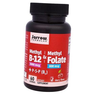 Methyl B-12 & Methyl Folate, Methyl B-12 5000 & Methyl Folate 800, 60 Veg Cherry (36345040)