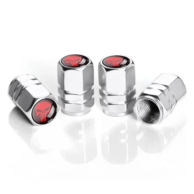 4Pcs Tire Valve Stem Caps, Universal Car Wheel Air Valve Dust Proof Covers for Cars, Trucks, SUVs, Bikes and Motorcycles Amagi