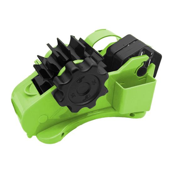 Multi-Function Tape Dispenser with Automatic Roller Cutter Adjustable Length Setting Efficient Cutting Divider Channel for Gift Wrapping Office