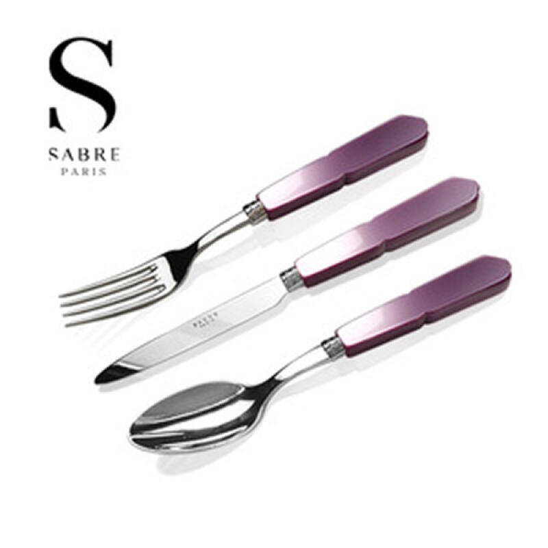 [Sabre Paris] Gustave Dinner Cutlery 3-Piece Set (Lilac)
