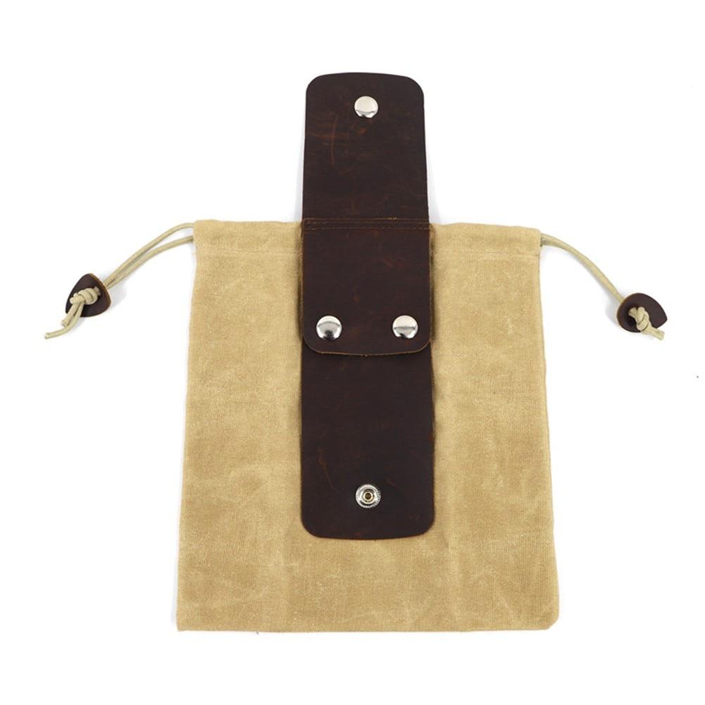 

1 шт. Портативна сумка для збору їжі на відкритому повітрі Сумка для збору фруктів Складна сумка для зберігання ягідних пучів Шкіряна полотняна сумка Bushcraft Похідний кемпінг хакі