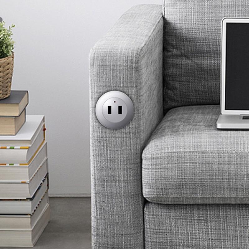 2 Port USB Desktop Embedded Charger For Mobile Phone USB Computer Desk Data Line Splitter Charging Adapter