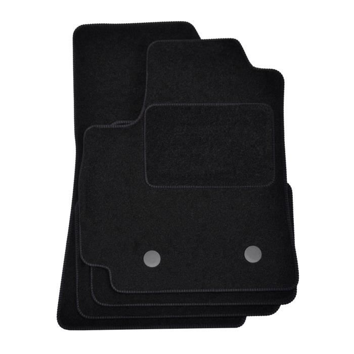 Tapis De Sol - Renault - Arkana - Velours Noir - 4 Pièces - Ajustement Précis