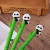12pcs Cartoon Cute Soft Rubber Green Bamboo Panda Neutral Pen Stationery Student Exam Writing Gel Pen Office Supply Signature Pen