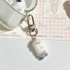 Flocked Sea Otter Phone Chain Furry Penguin Bear Keychain Cartoon Animal Doll Charm Pendant Earphone Case Lanyard Bag Decor