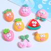 Cartoon Sausage Fruit DIY Ornaments: Cream Glue, Resin Parts, Shoe Buckles & Hair Clip Accessories.