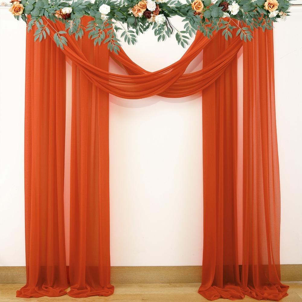 2 Panels 29.53 X 236.22 In Party Decor Fabric Stretch Yarn Ceremony Hanging Cloth  Aisle Layout