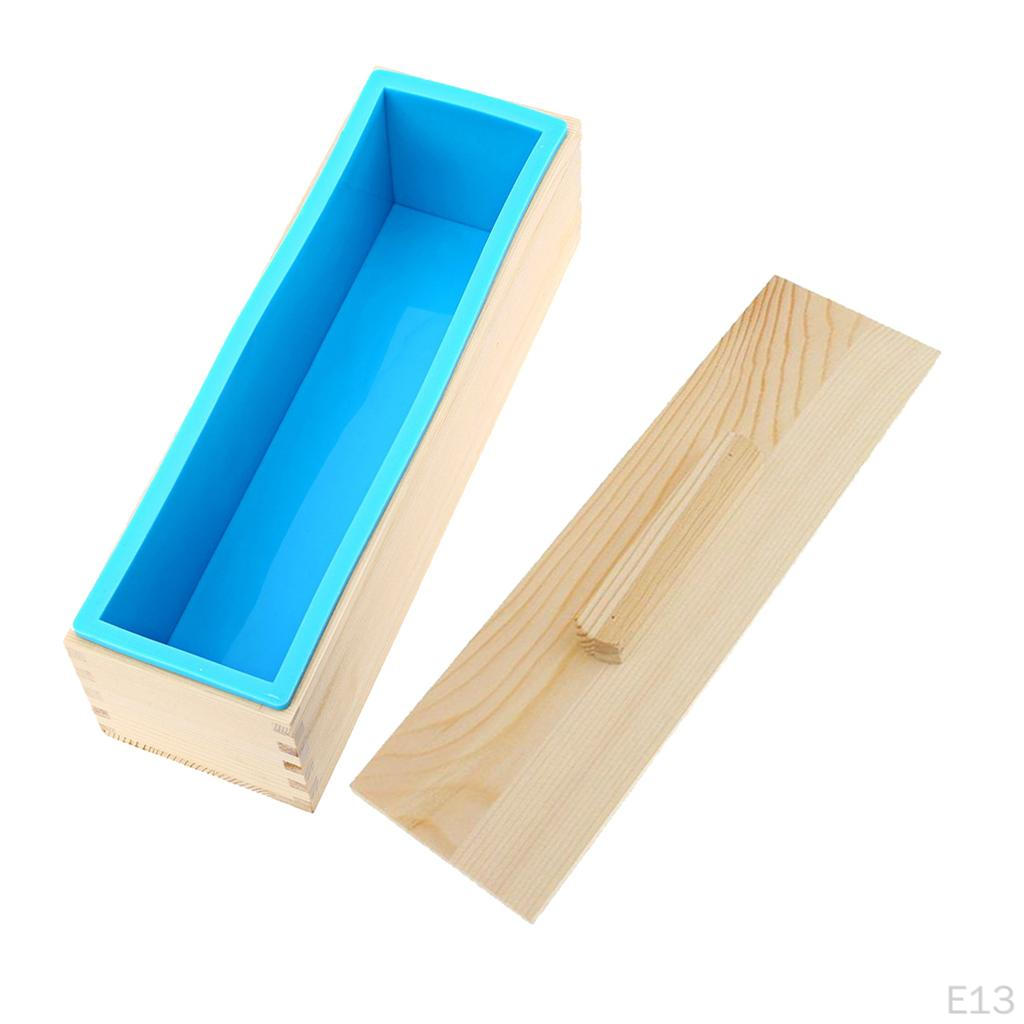 Flexible Rectangular Soap - Loaf with and Lid DIY Tool for Soaps Cake Making Supplies Silicone,