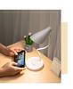 LED Desk Lamp with Eye Protection, Three-Level Dimming, USB Charging & Plug-in, Dual Use for Bedroom or Dorm.