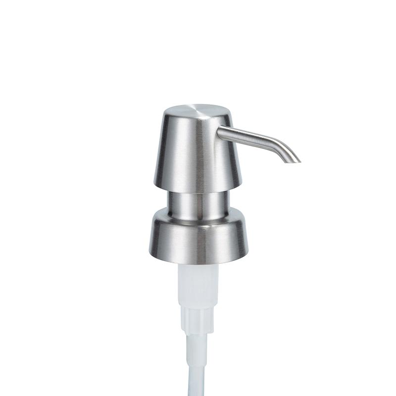 1pc Metal Head Bathroom Liquid Soap Dispenser Toilet Hand Replacement Lotion Shampoo Replacement Pump with Tube for Bathroom
