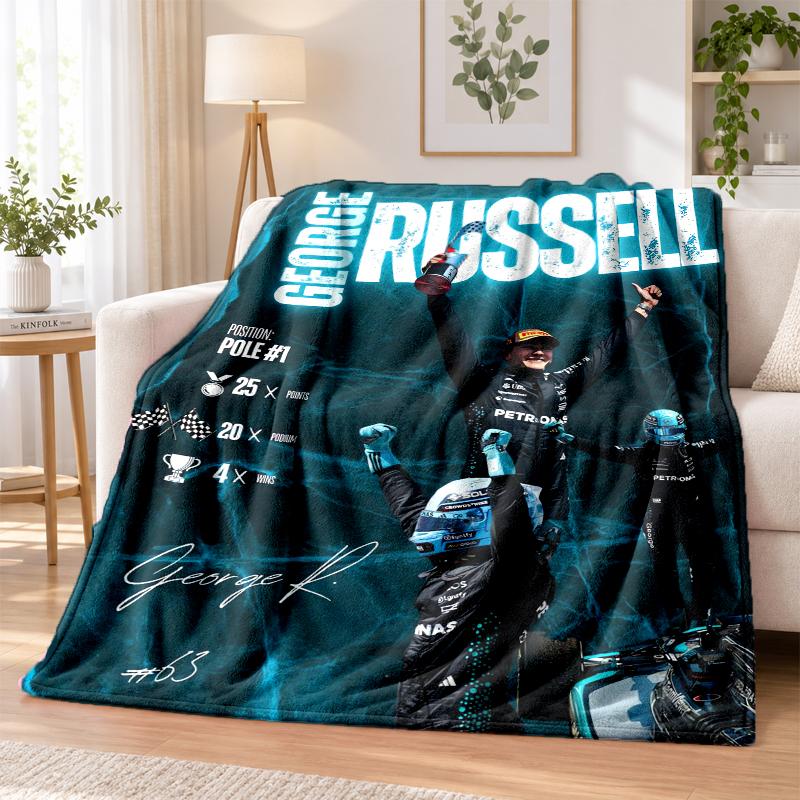 Coperta in Flanella Stampata George Russell Caldo Comfort Coperta da Letto Per Decorazione Interna della Casa