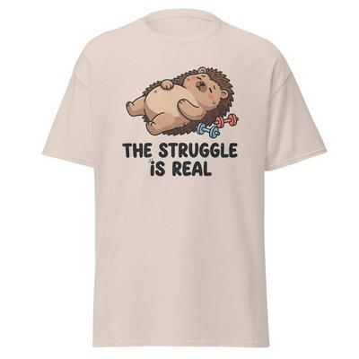 The Struggle Is Real Hedgehog Gym T-Shirt