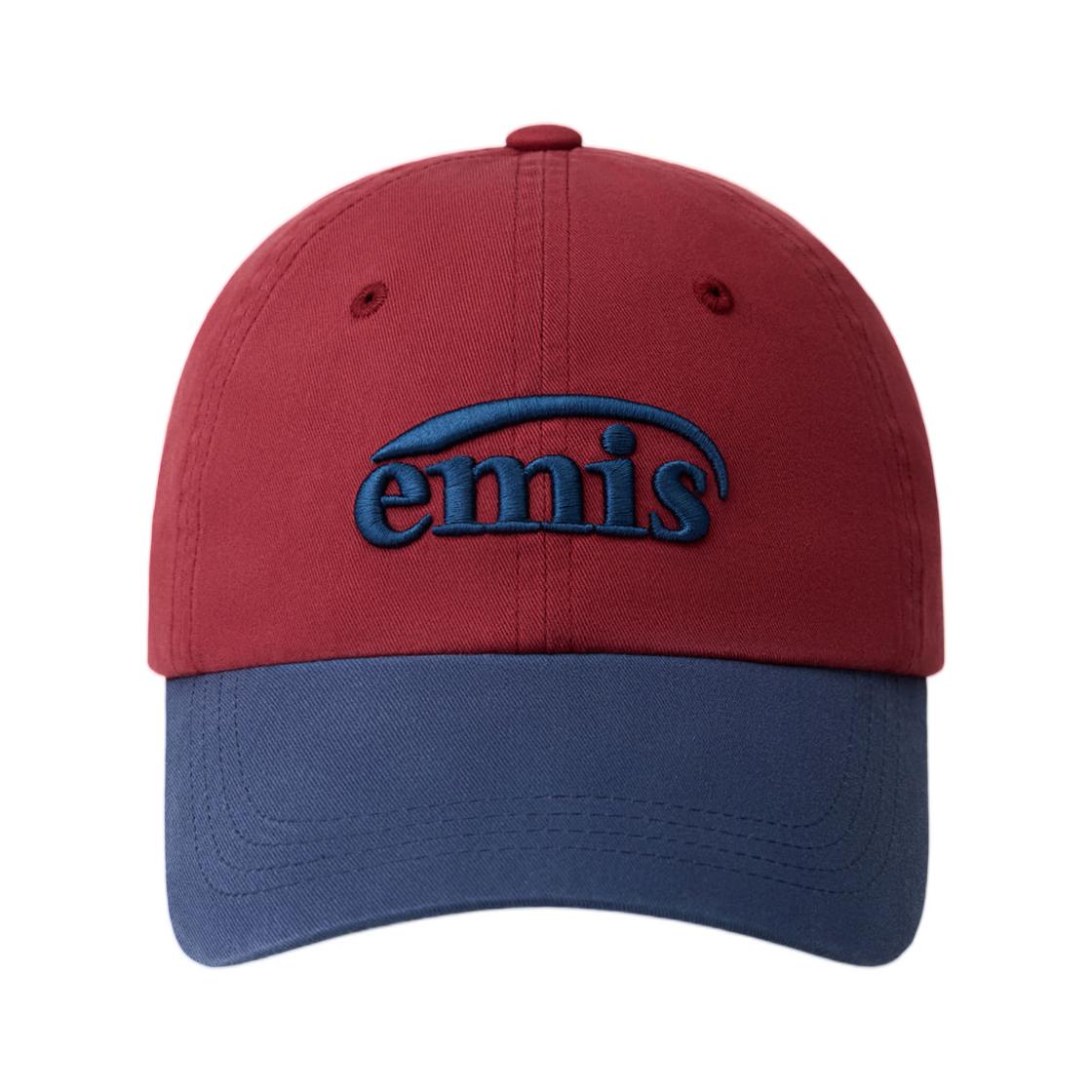 EMIS Washed Two Tone Ball Cap Red ONE SIZE