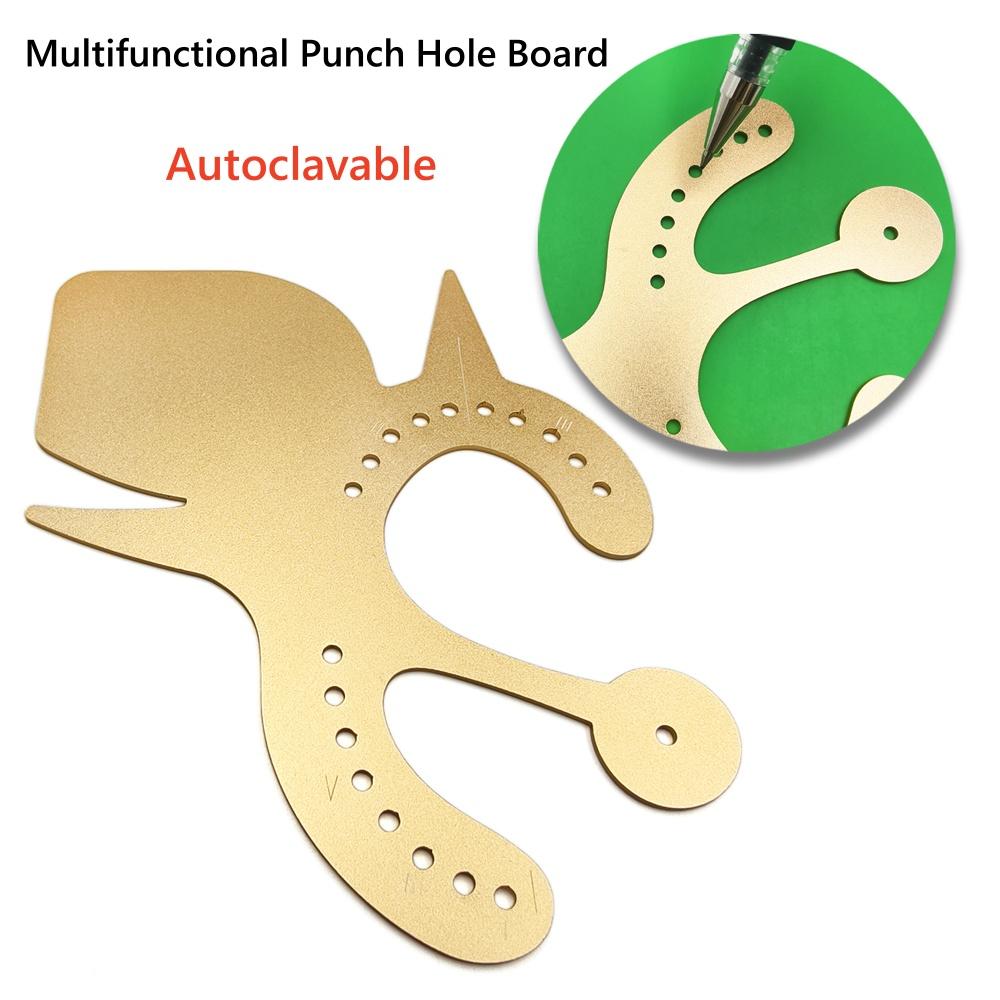 1 piece Multifunctional Dental Rubber Dam Punch Hole Board Rubber Dam Instrument Stainless Steel Teeth Whitening Tool