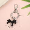 Creative Colorful Pony Keyring Fashion Simple Metal Keychain Backpack Pendant Versatile Key Hanging Decoration Accessories