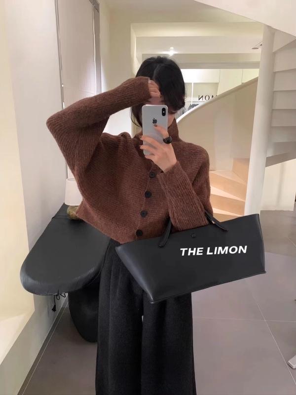 Women's Lazy Style Turtleneck Loose Slimming Knit Sweater - Winter Fashion