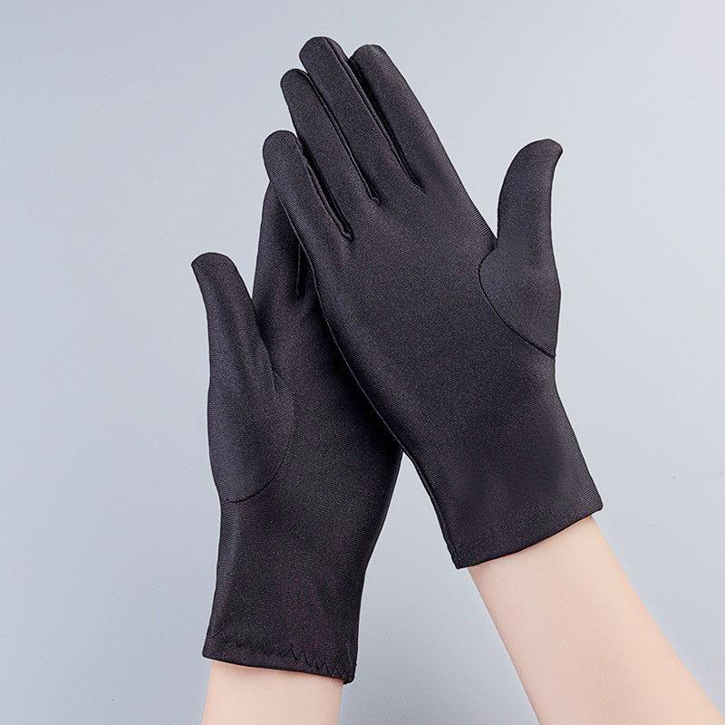 

Unisex Black & White Spandex Dance Performance Gloves One Size