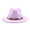 Spring Simple Casual Warm Woolen Top Hat Versatile British Belt Jazz Hat Men'S Hat